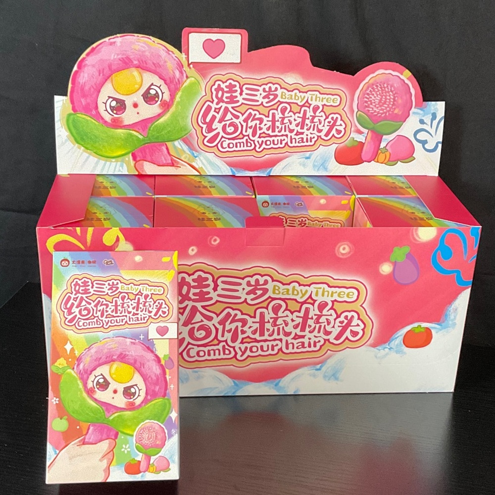 Authentic Baby Three - Plush Hair Brush for Kids